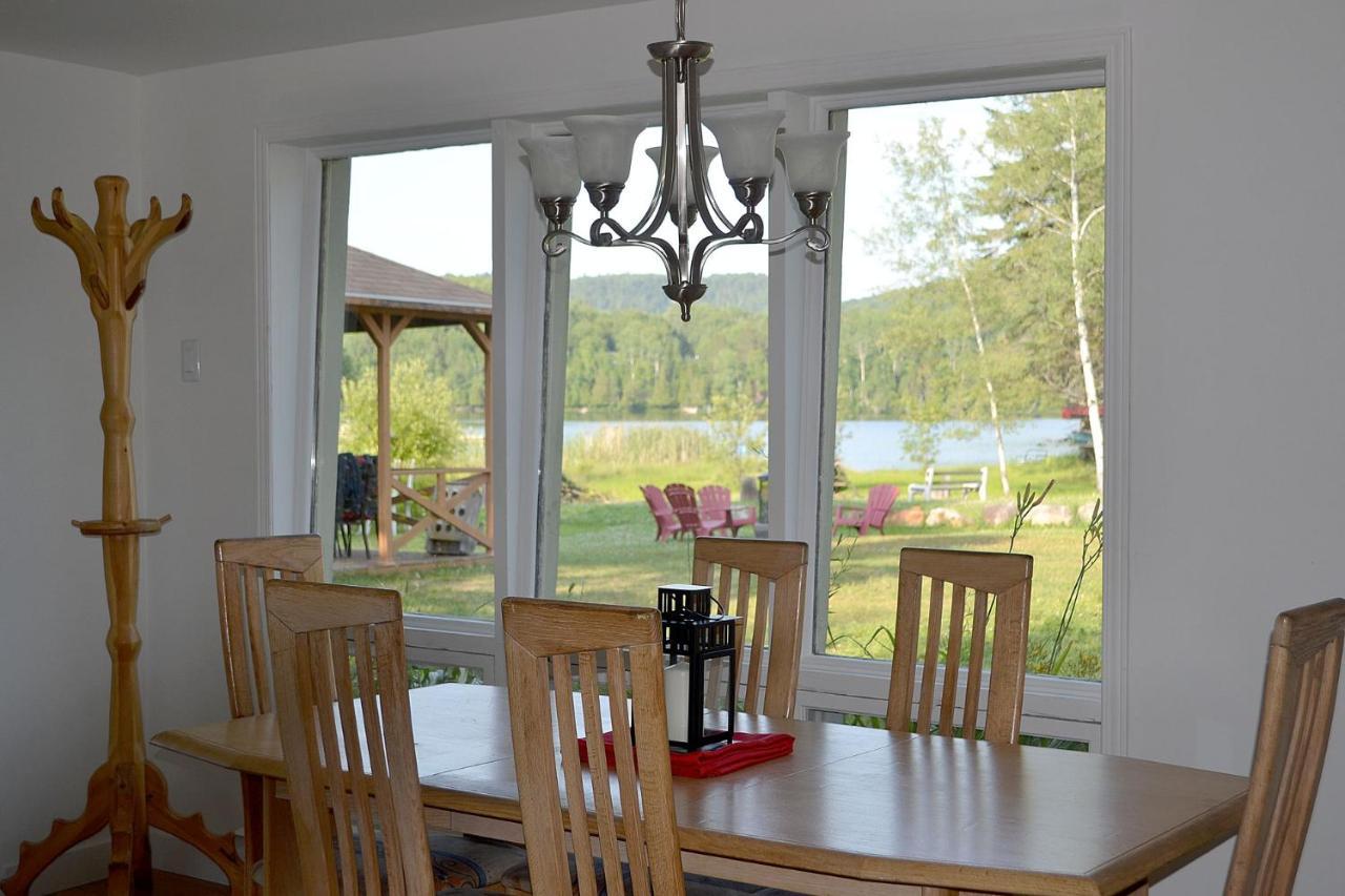 Les 4 Chalets - Le 605 Lac-Saint-Paul Exteriör bild